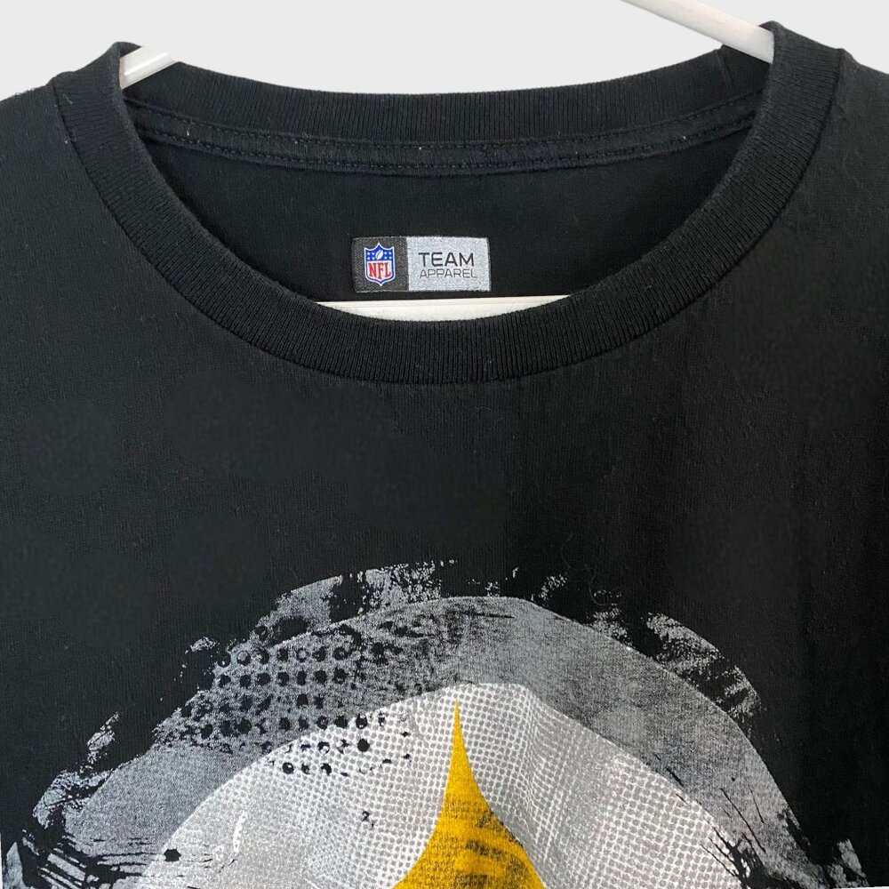 NFL Pittsburgh Steelers Team Apparel Shirt Mens Large Black Football Long Sleeve - Picture 4 of 10